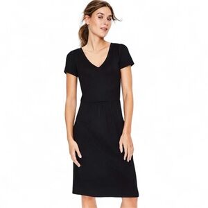 Boden‎ Penelope Black Jersey Knit Easy Wear Dress Women's 4R